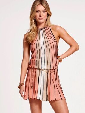 Ramy Brook Leticia Halter Mini Dress